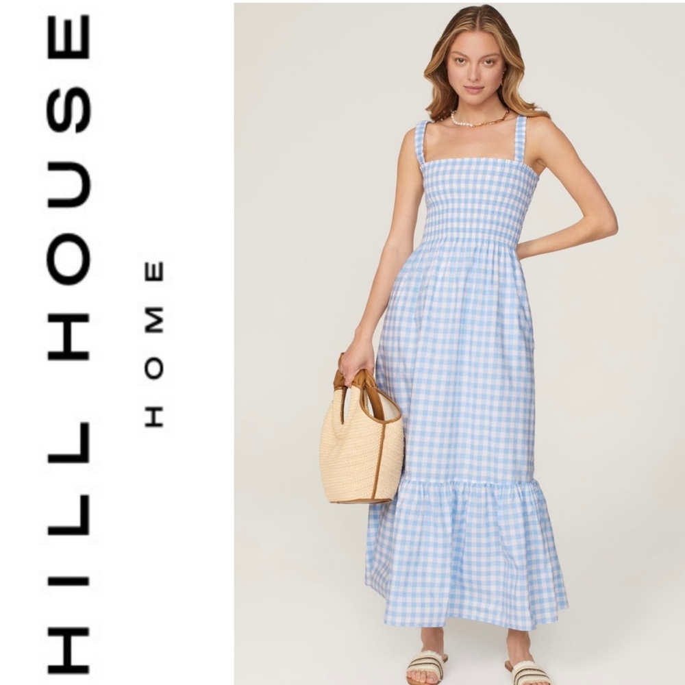 Hill House Blue and White Maxi Dress